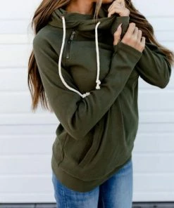 Cheap ✔️ Ampersand Ave 👩 women Doublehood Sweatshirt in Oak 🔔