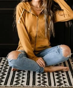 Outlet 🔥 Ampersand Ave 👩 women Fullzip Sweatshirt in Maple ❤️