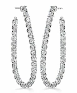 Cheapest ⭐ Hearts on Fire 👩 women Signature Pear Hoop - Large 🤩