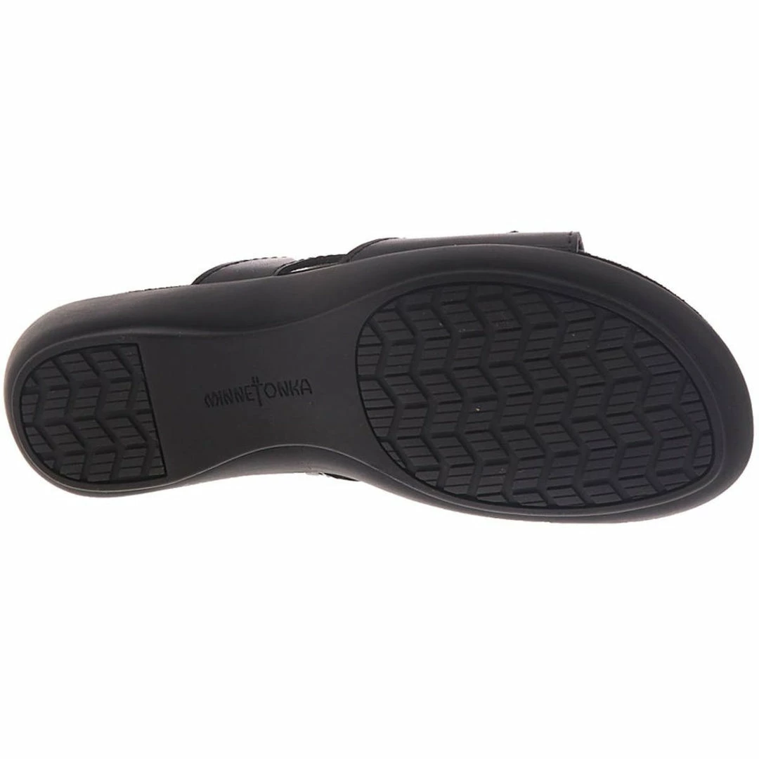 Best Sale ๐ฏ Minnetonka Siesta ๐ฉ Womens Leather Open Toe Slide ๐ฉด Sandals ๐ฅฐ - Image 2