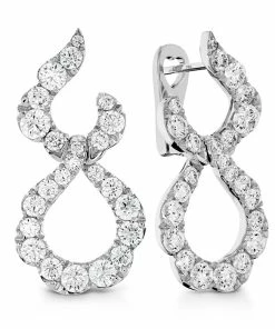 Best deal 💯 Hearts on Fire 👩 women Lorelei Crescent Diamond Drop Earrings 😀