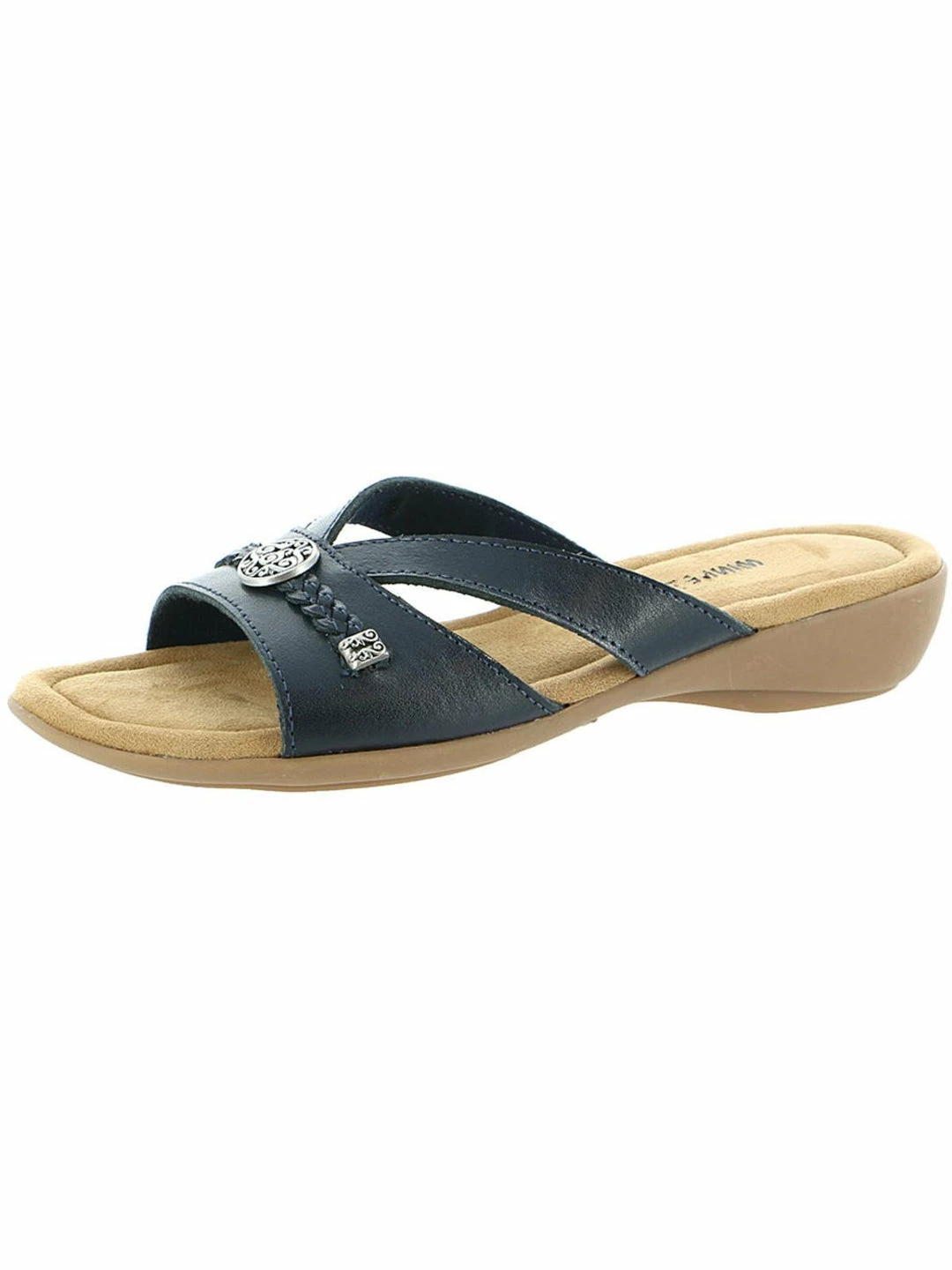 Outlet ๐ Minnetonka Siesta ๐ฉ Womens Leather Slip On Slide ๐ฉด Sandals ๐