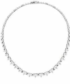 Promo ✨ Hearts on Fire 👩 women Triplicity Line Necklace 😉