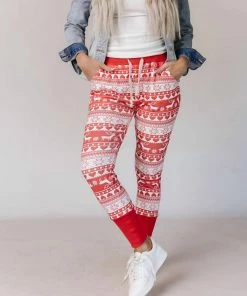 New 👏 Ampersand Ave 👩 women New And Improved Jogger in Reindeer Games 🔥