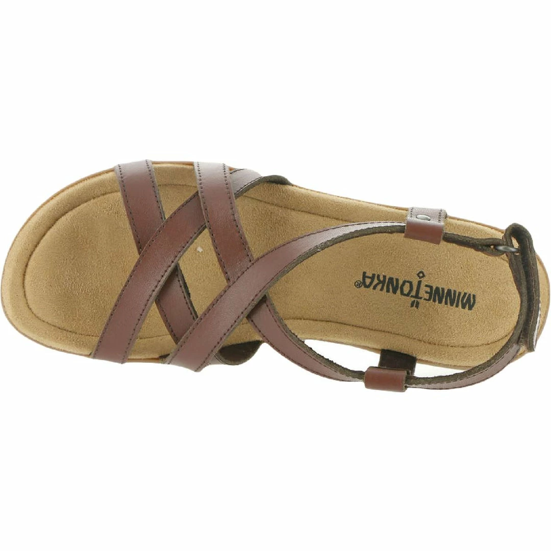 Best Sale ๐ Minnetonka Sunny Slingback ๐ฉ Womens Leather Cushioned Footbed Flats โญ - Image 3