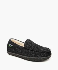 Best Pirce 🌟 Minnetonka Men'S Eco Elm Slipper in Black ✔️