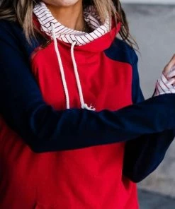 Best Pirce 👏 Ampersand Ave 👩 women Double Hood Sweatshirt in Land Of The Free 👏