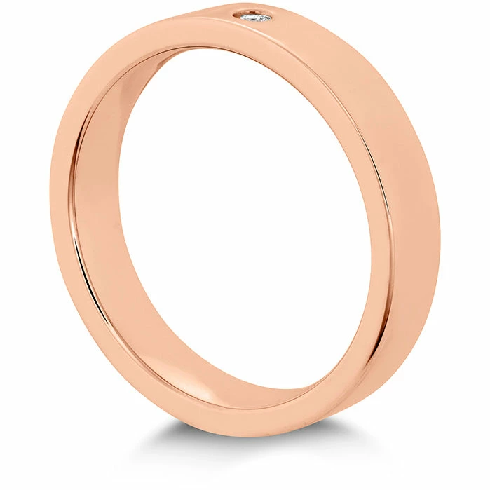 Best deal β Hearts On Fire π© women Coupled Single Diamond Flat Burnish Band 4mm π - Image 2