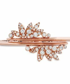 Outlet 🔔 Hearts on Fire 👩 women White Kites Feathers Bangle 🧨