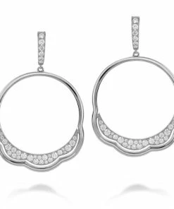 Wholesale 😀 Hearts on Fire 👩 women Lorelei Circle Earrings ✔️