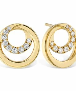 Hot Sale 👏 Hearts on Fire 👩 women Optima Circle Earrings 😀