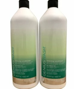 Cheap 🌟 Redken Genius Wash Cleansing Conditioner Medium Hair DUO 33.8 OZ Each 🔥