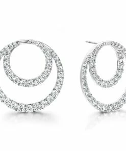 Discount 🎁 Hearts on Fire 👩 women Optima Diamond Circle Earrings- Large 🔔