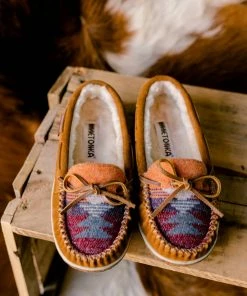 Promo ✨ Minnetonka 👩 Women'S Tilia Moccasins' in Brown Multi 🧨
